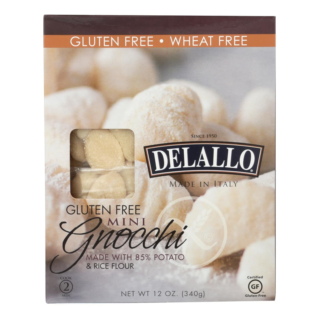 Delallo Pasta, Gluten - free Gnocchi - Case Of 6 - 12 Oz - Maras Green