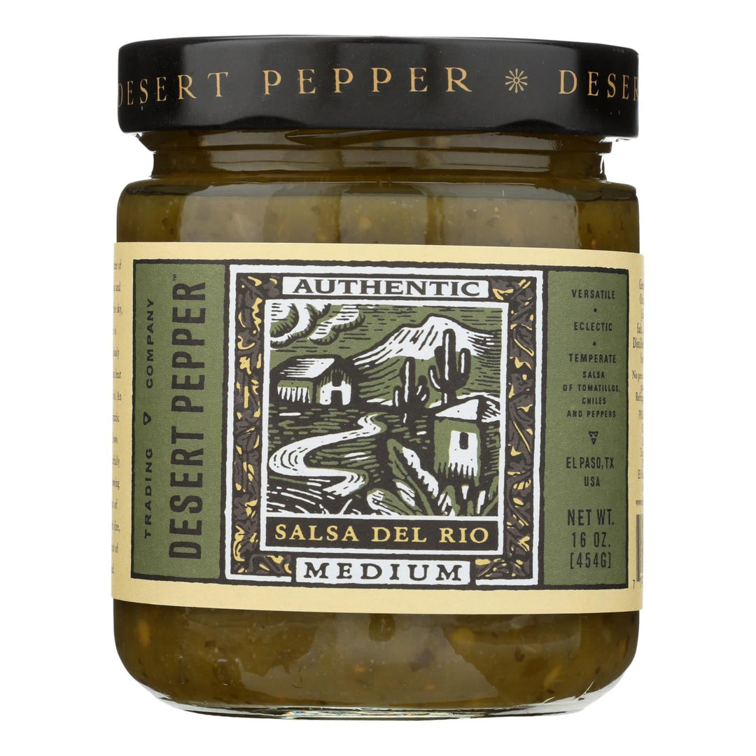 Desert Pepper Trading - Medium Del Rio Salsa - Case Of 6 - 16 Oz. - Maras Green