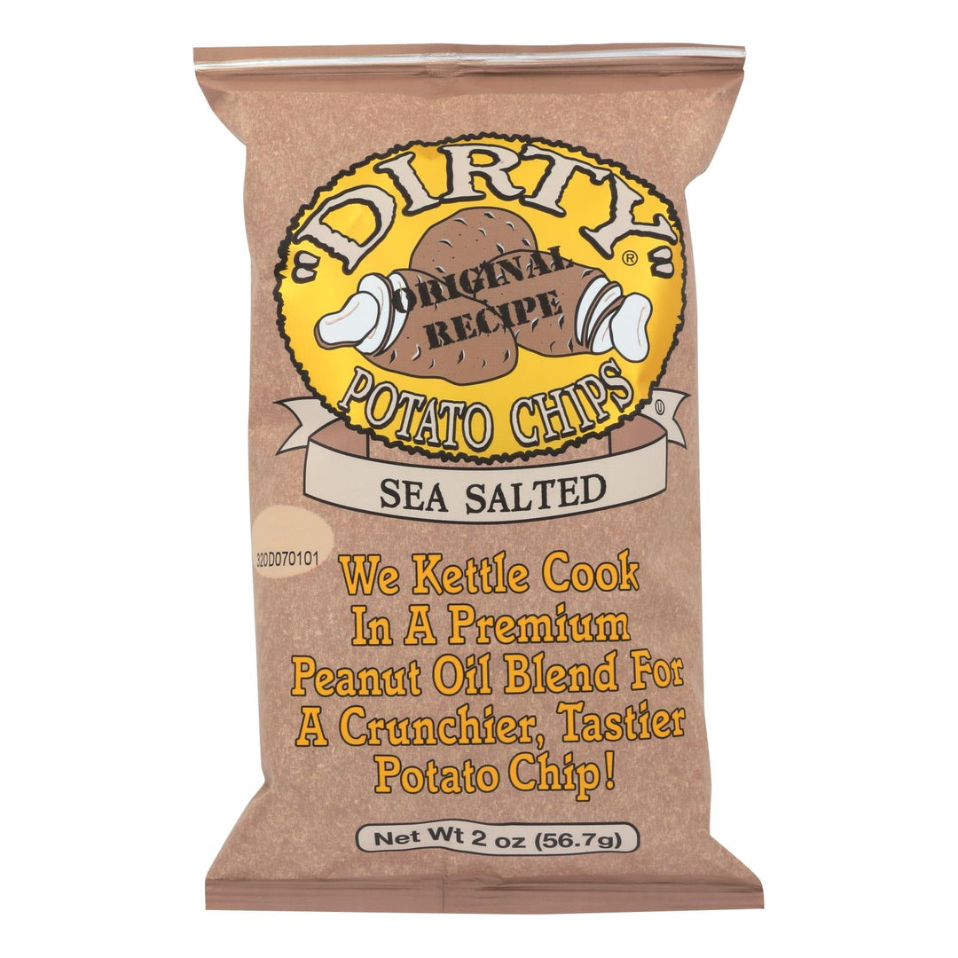 Dirty Chips - Potato Chips - Sea Salted - Case Of 25 - 2 Oz. - Maras Green