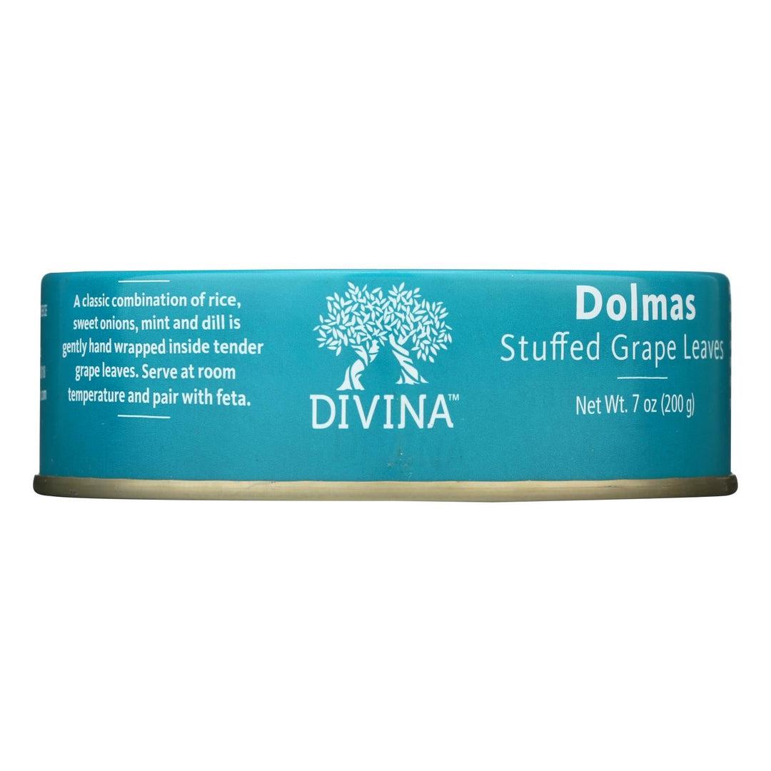 Divina - Dolmas Stuffed Grape Leaves - Case Of 12 - 7 Oz. - Maras Green