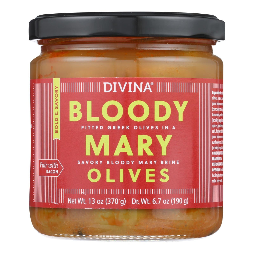 Divina - Olives Bloody Mary - Case Of 6 - 13 Oz - Maras Green