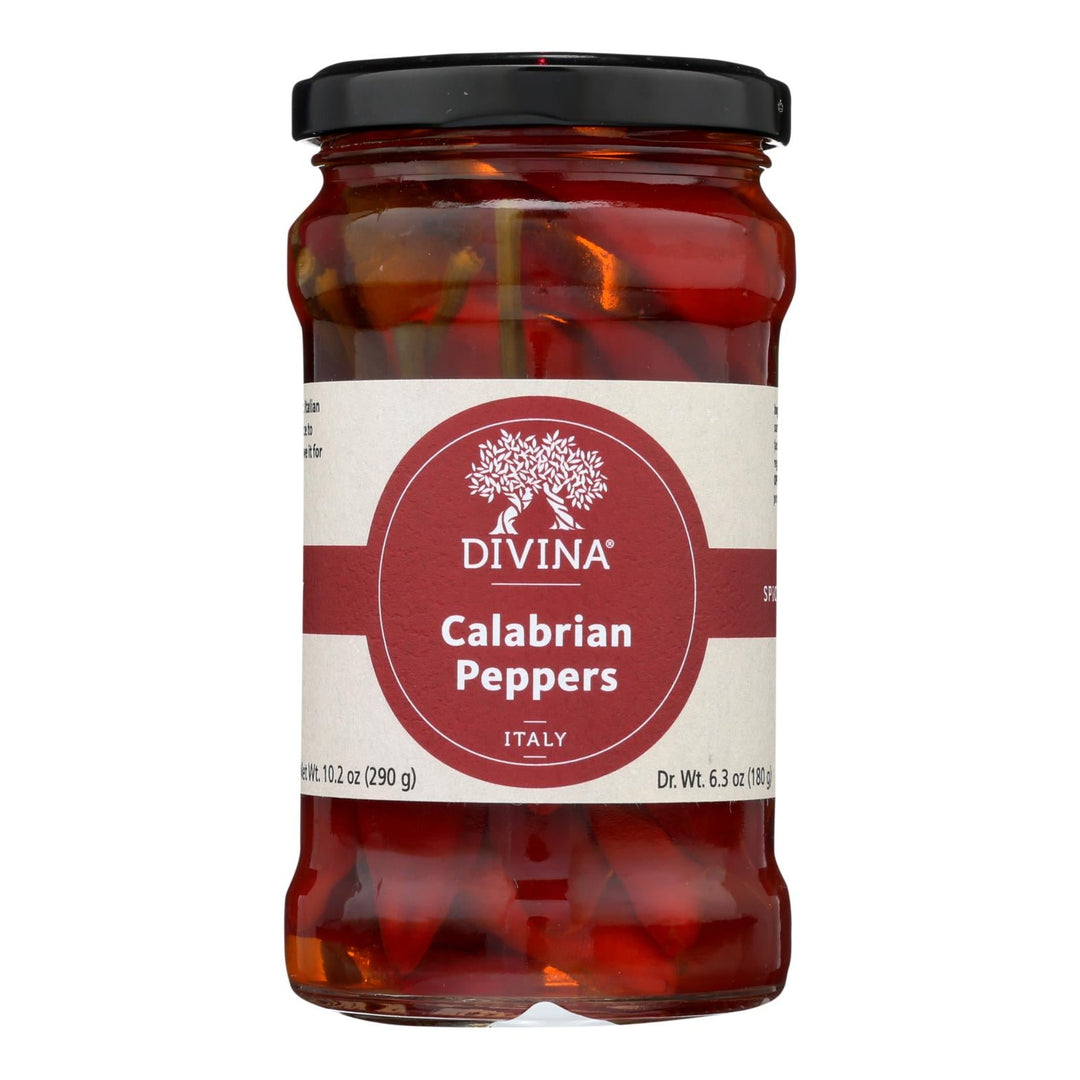 Divina - Peppers Calabrian - Case Of 6 - 9.2 Oz - Maras Green
