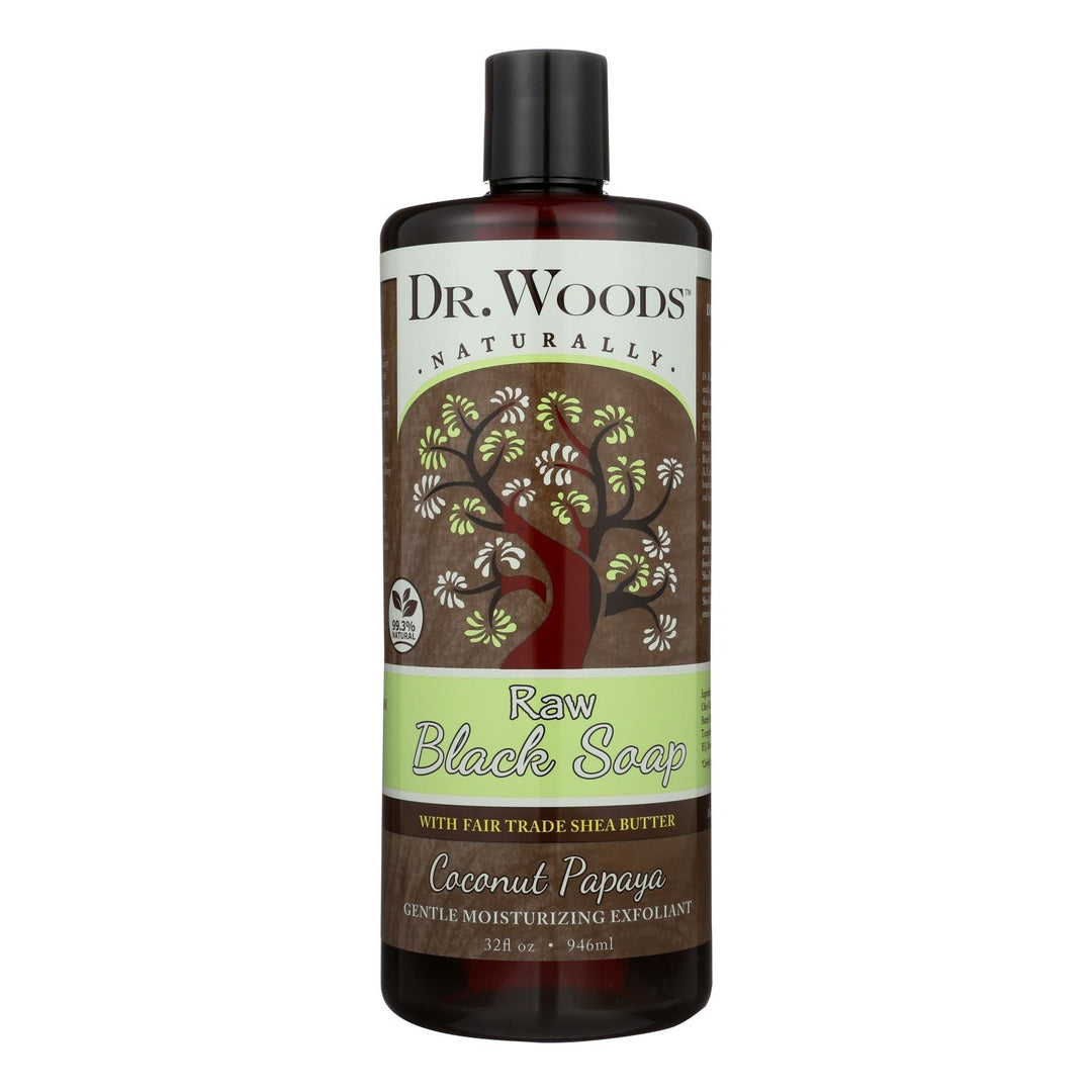 Dr. Woods Naturals Black Soap - Shea Vision - Coconut - 32 Oz - Maras Green