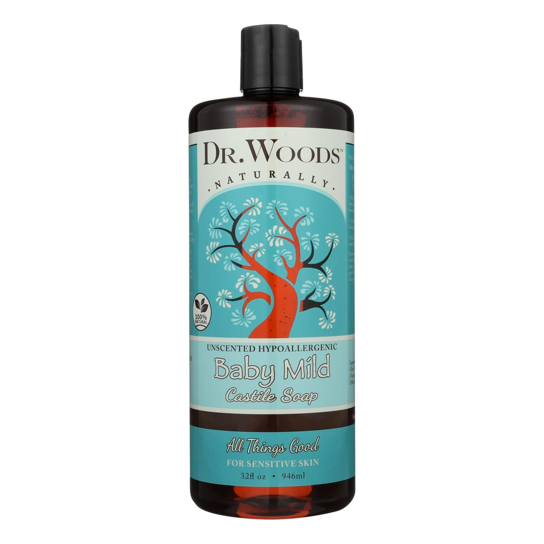 Dr. Woods Naturals Castile Soap - Baby Mild - Case Of 1 - 32 Oz. - Maras Green