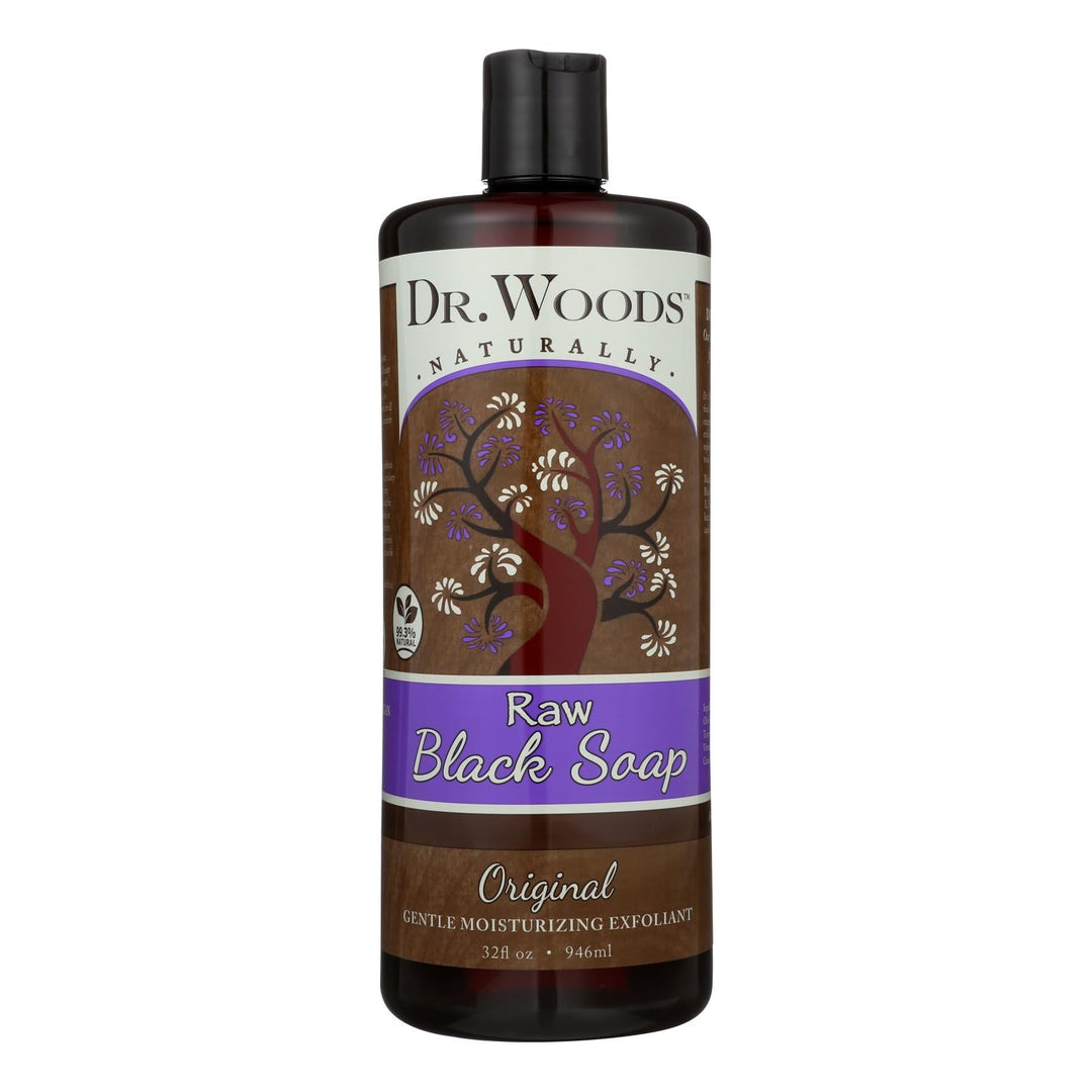 Dr. Woods Pure Black Soap - 32 Fl Oz - Maras Green