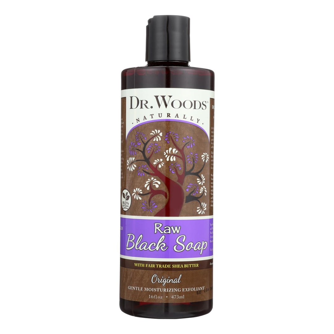 Dr. Woods Shea Vision Pure Black Soap With Organic Shea Butter - 16 Fl Oz - Maras Green