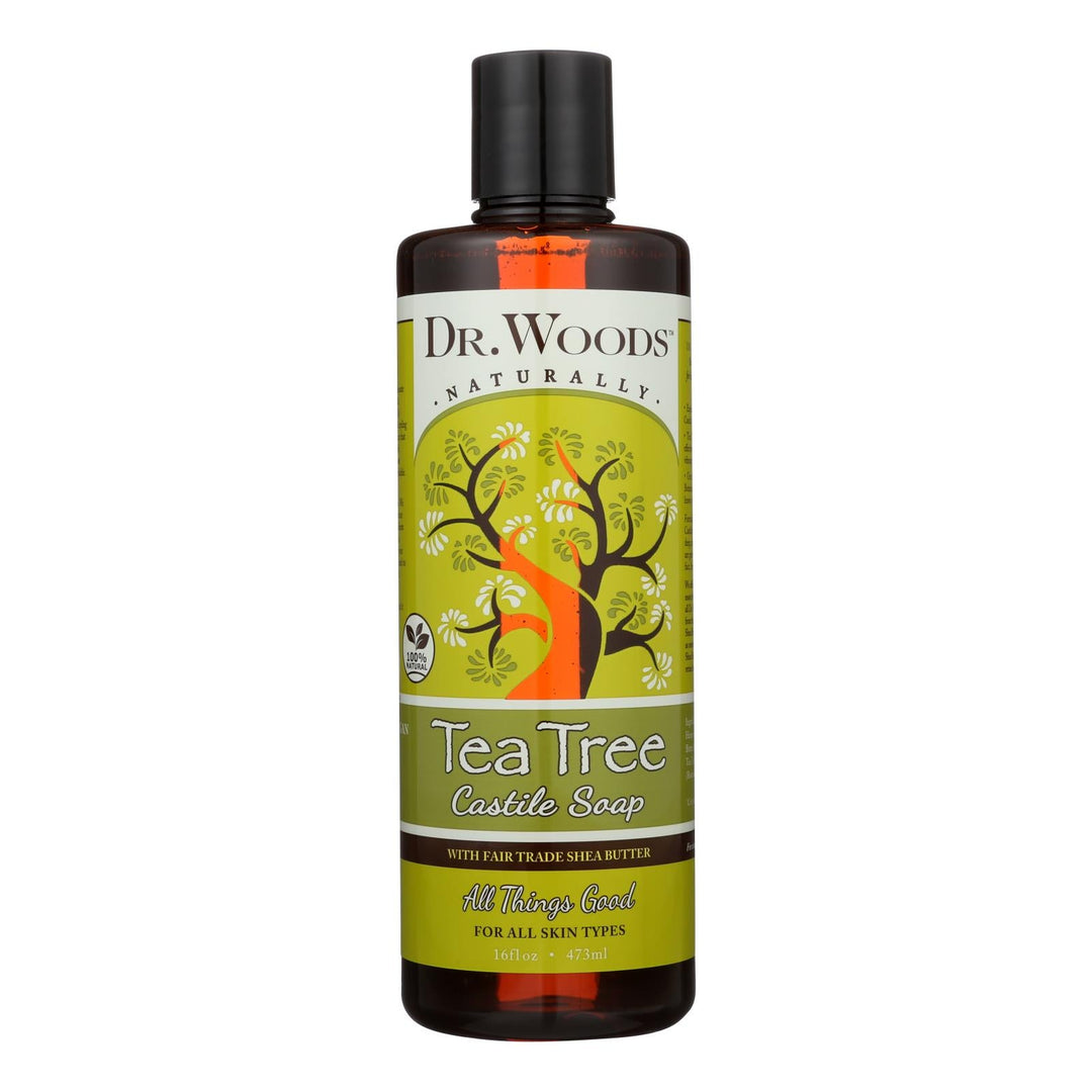Dr. Woods Shea Vision Pure Castile Soap Tea Tree - 16 Fl Oz - Maras Green