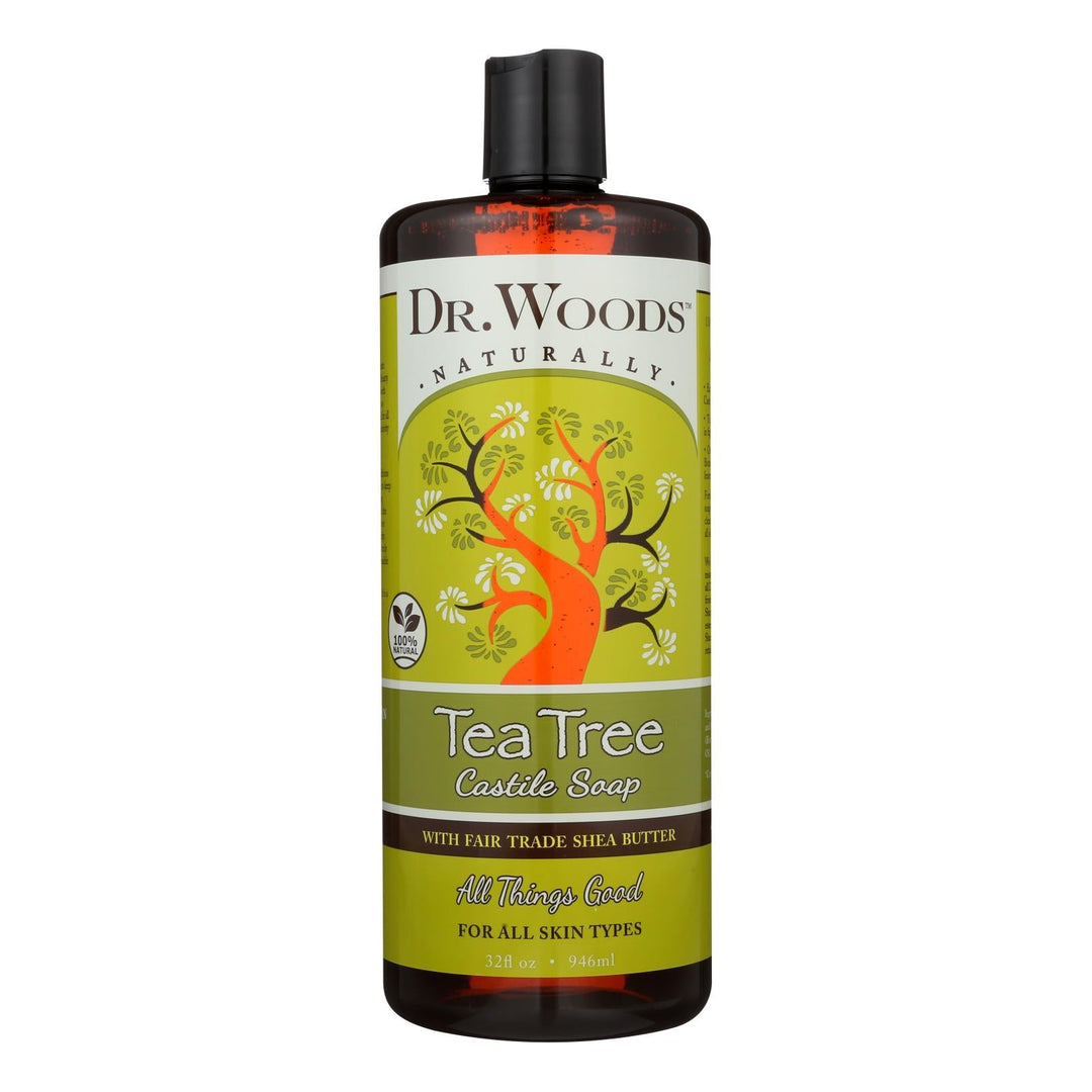 Dr. Woods Shea Vision Pure Castile Soap Tea Tree - 32 Fl Oz - Maras Green