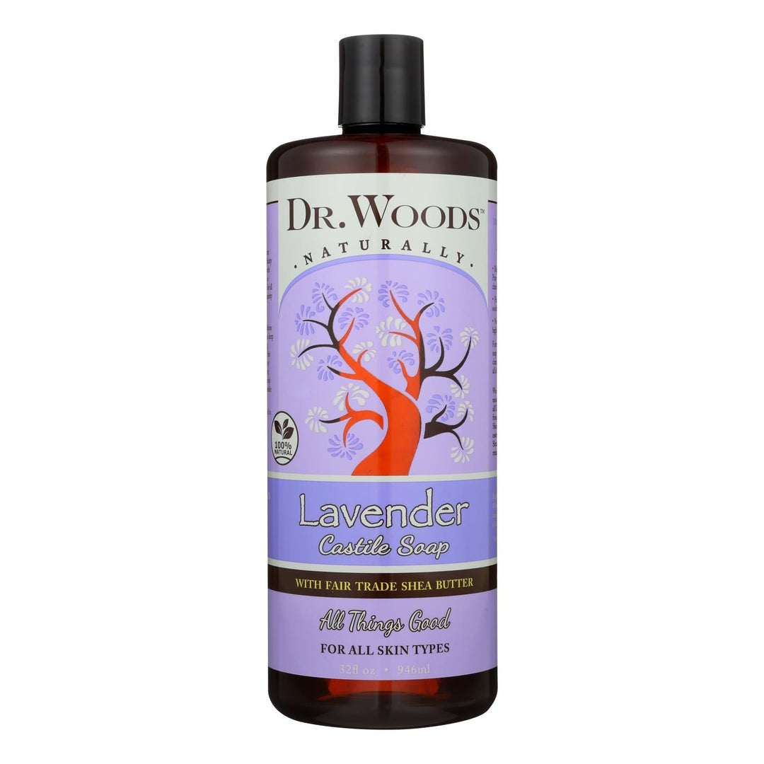 Dr. Woods Shea Vision Soothing Lavender Castile Soap - 32 Oz - Maras Green