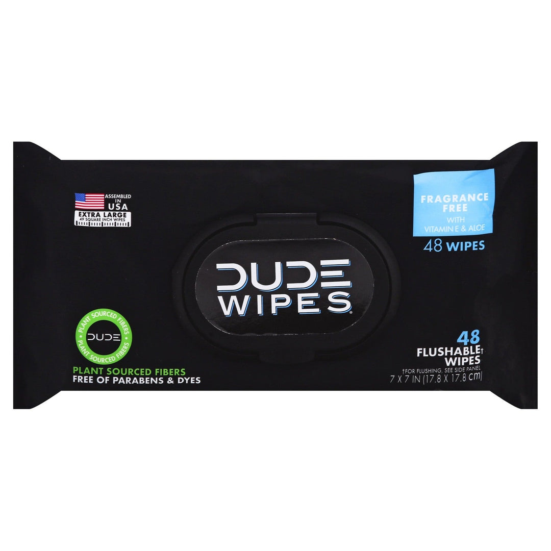 Dude Wipes - Wipes Dispenser Pack - Case Of 8 - 48 Count - Maras Green
