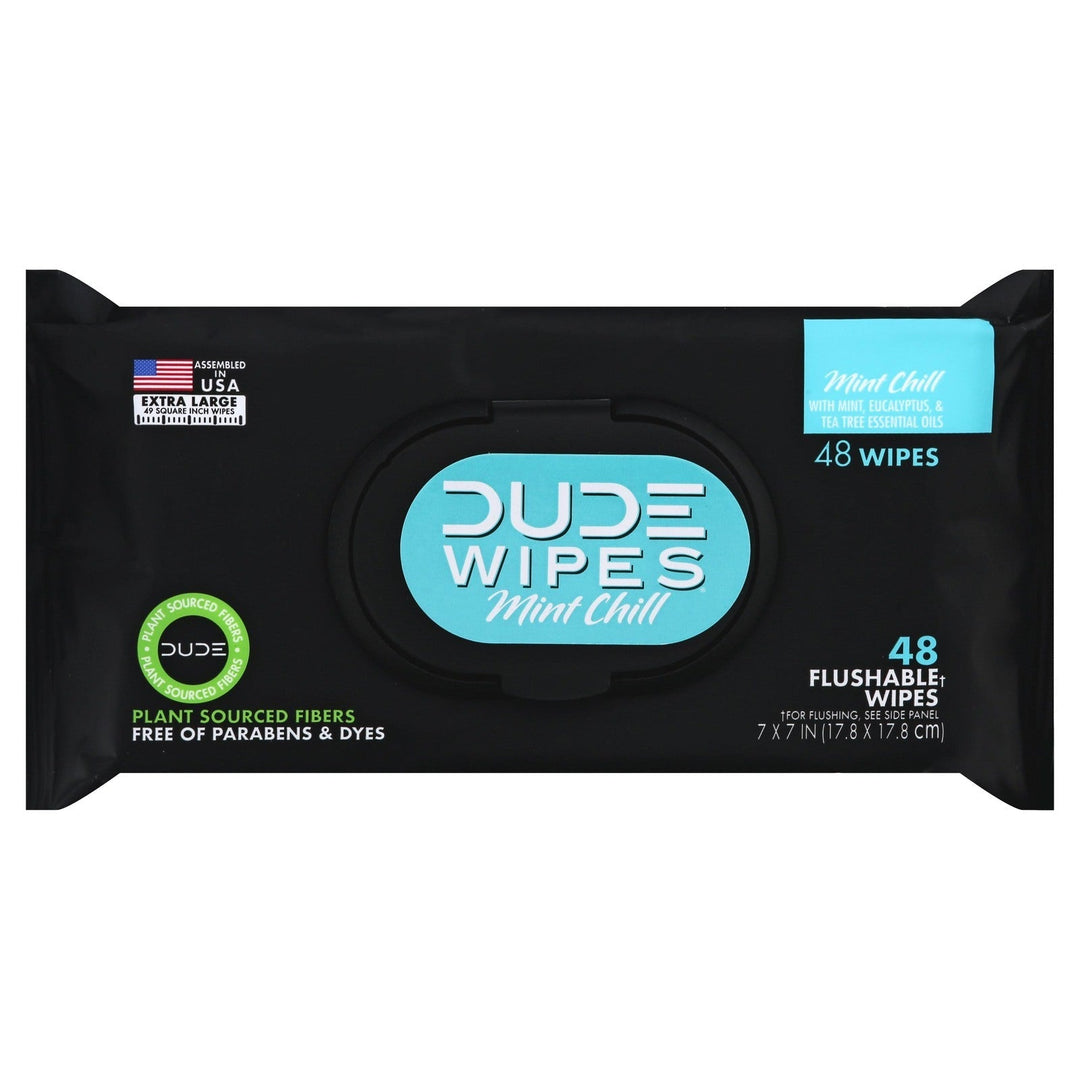 Dude Wipes - Wipes Dspnsr Pack Mint Chll - Case Of 8 - 48 Ct - Maras Green