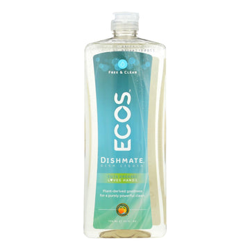 Earth Friendly Dishmate - Free And Clear - Case Of 6 - 25 Fl Oz - Maras Green