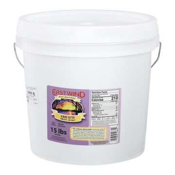 East Wind Almond Butter - Smooth - 15 Lb. - Maras Green