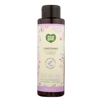 Ecolove Conditioner - Purple Fruit Conditioner For Colored And Very Dry Hair - Case Of 1 - 17.6 Fl Oz. - Maras Green