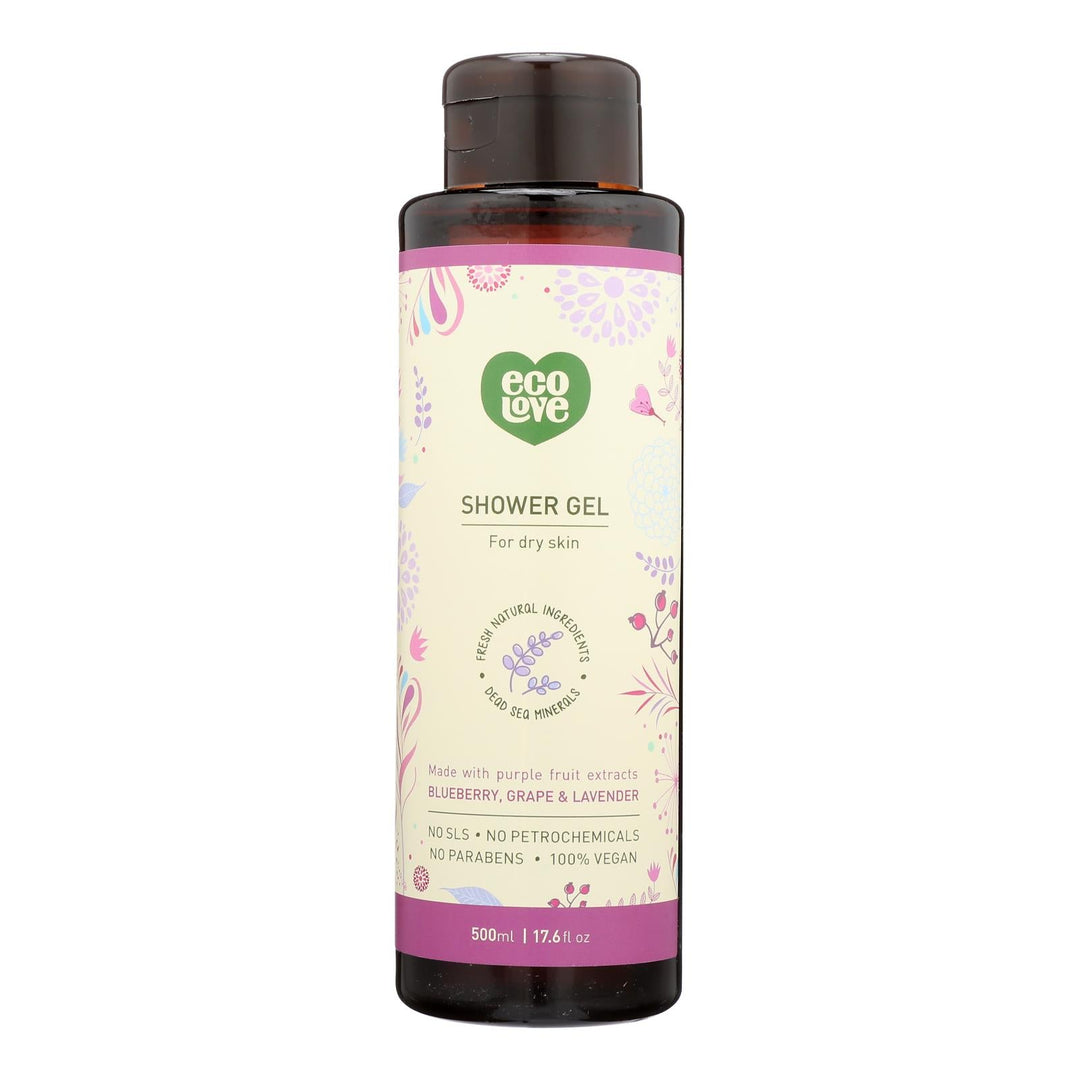 Ecolove - Shower Gel Purple Fruit - 1 Each - 17.6 Fz - Maras Green
