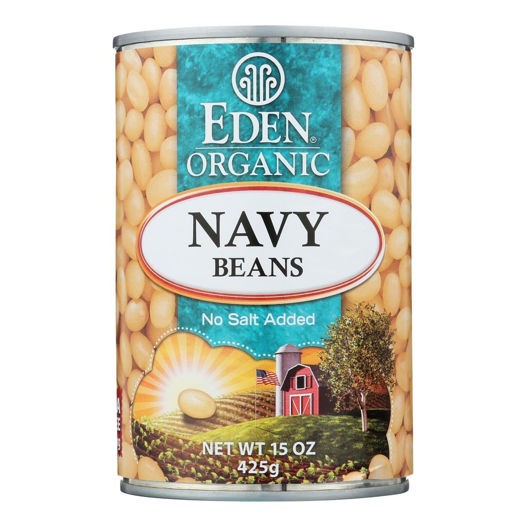 Eden Foods Navy Beans - Organic - Case Of 12 - 15 Oz. - Maras Green