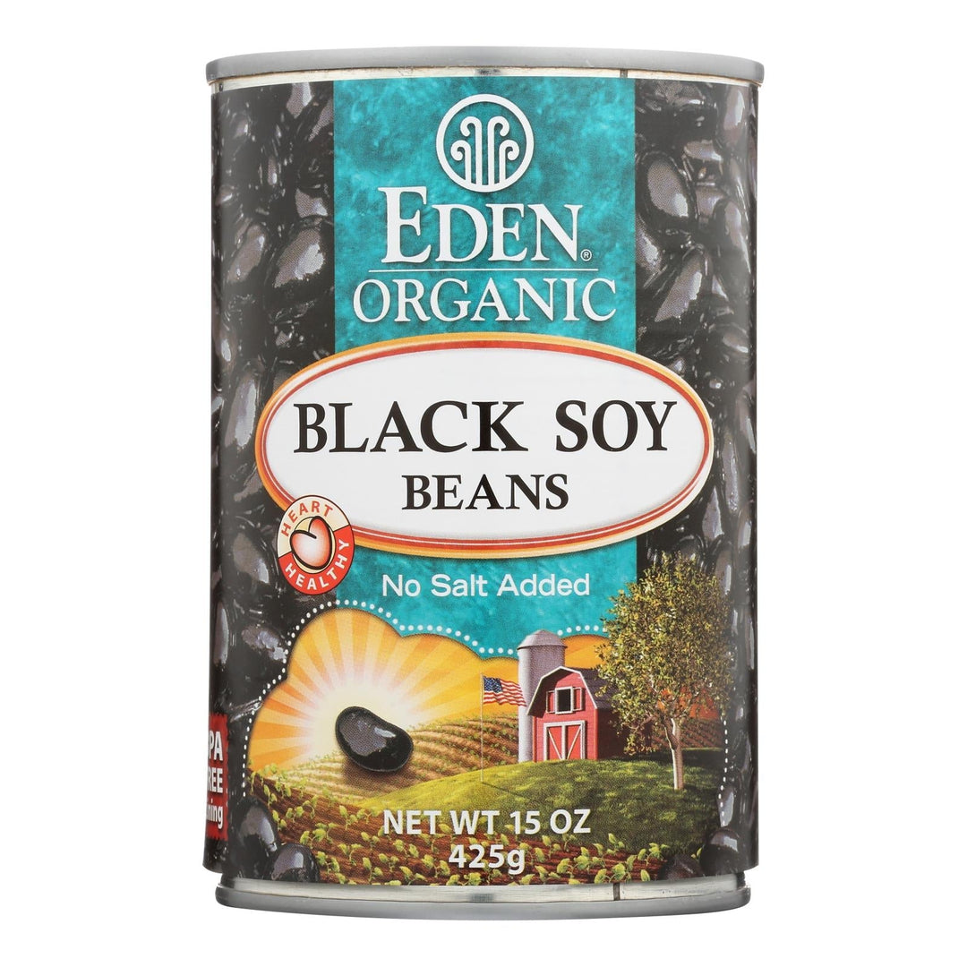 Eden Foods Organic Black Soy Beans - Case Of 12 - 15 Oz. - Maras Green