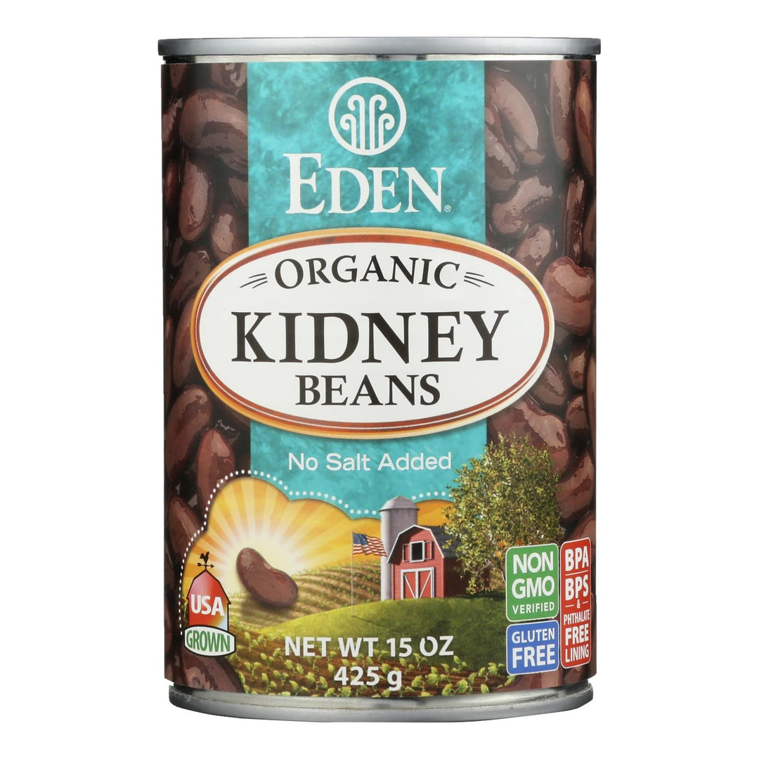 Eden Foods Organic Kidney Beans - Case Of 12 - 15 Oz. - Maras Green
