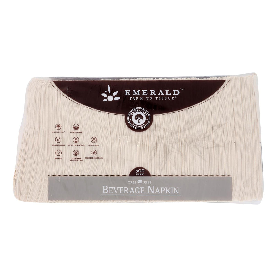 Emerald Brand - Napkins Cocktail 500 Ct - Cs Of 8 - 500 Ct - Maras Green
