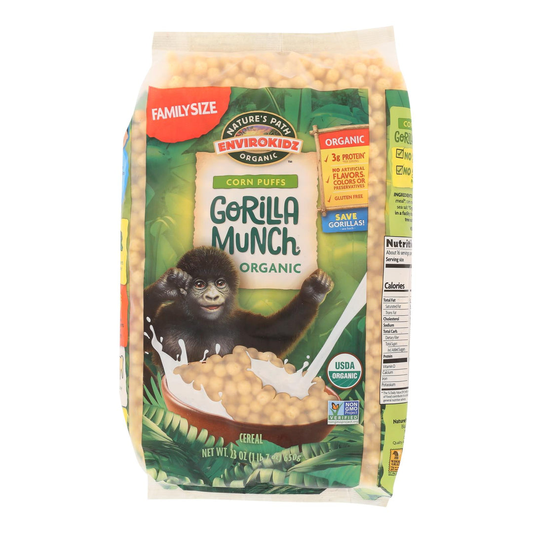 Envirokidz - Corn Puff - Gorilla Munch - Case Of 6 - 23 Oz. - Maras Green