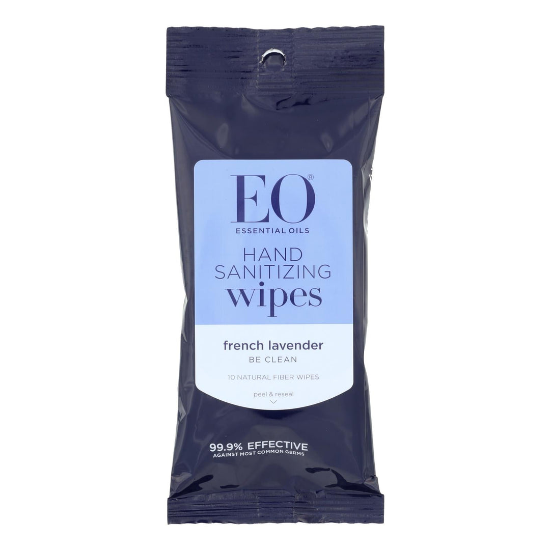 Eo Products - Hand Sanitizer Wipes Display Center - Lavender - Case Of 6 - 10 Pack - Maras Green