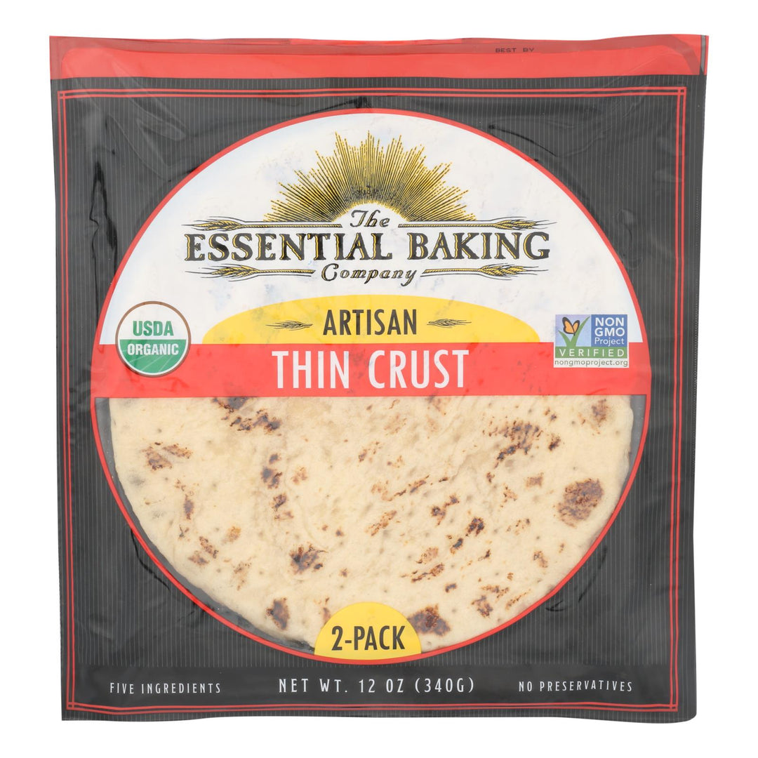 Essential Baking Company - Pizza Crust Thin Crst - Case Of 10 - 12 Oz - Maras Green