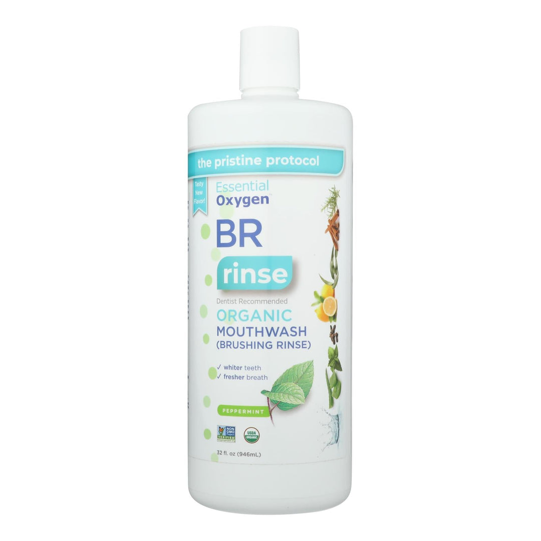 Essential Oxygen - Mouthwash Peppermint - 1 Each - 32 Fz - Maras Green