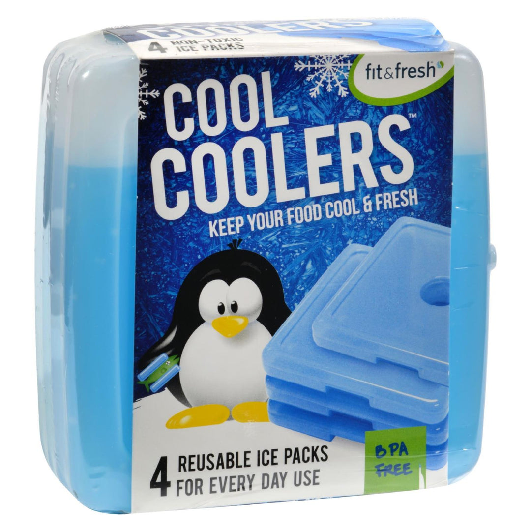 Fit And Fresh Kids Cool Coolers - 4 Packs - Maras Green