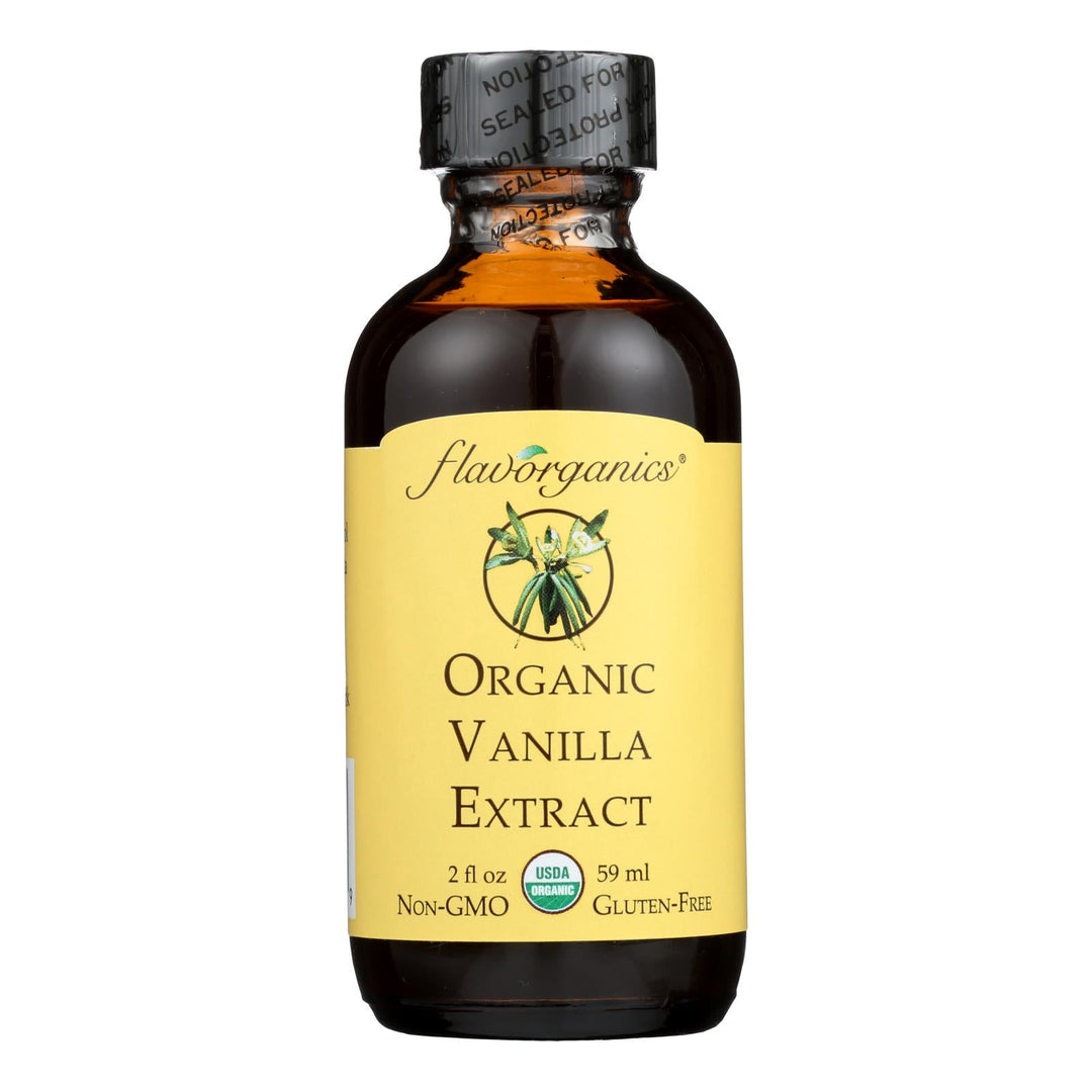 Flavorganics Extract - Organic - Vanilla - 2 Oz - Case Of 12 - Maras Green