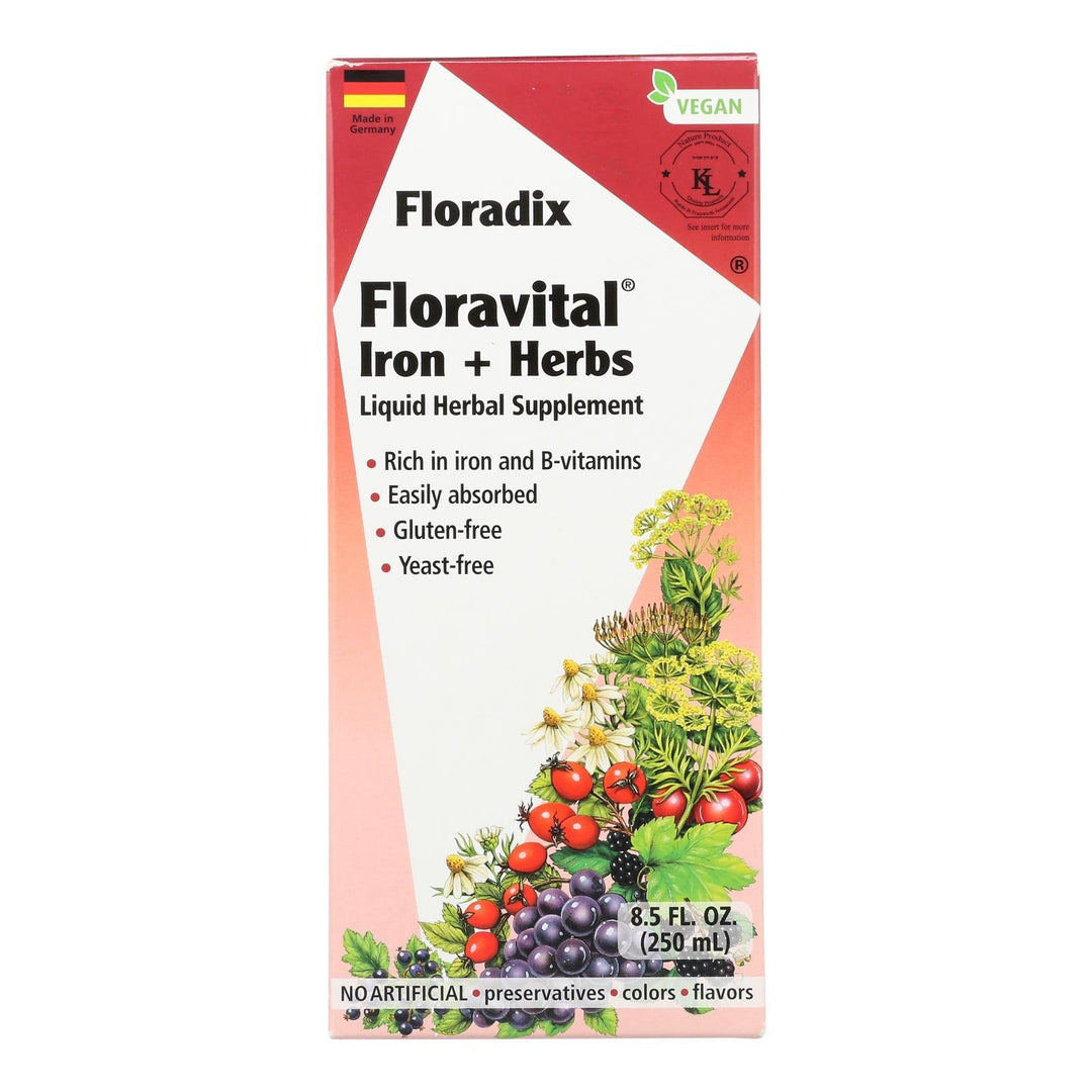 Floradix - Floravital Iron And Herbs - 1 Each 1 - 8.5 Fz - Maras Green