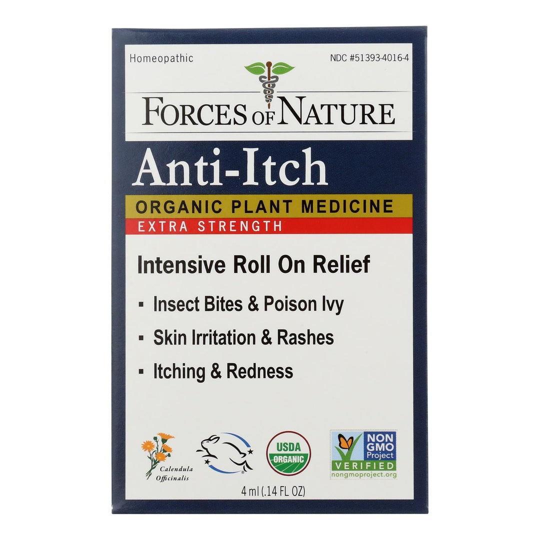 Forces Of Nature - Anti - itch Rb X - str - 1 Each - 4 Ml - Maras Green