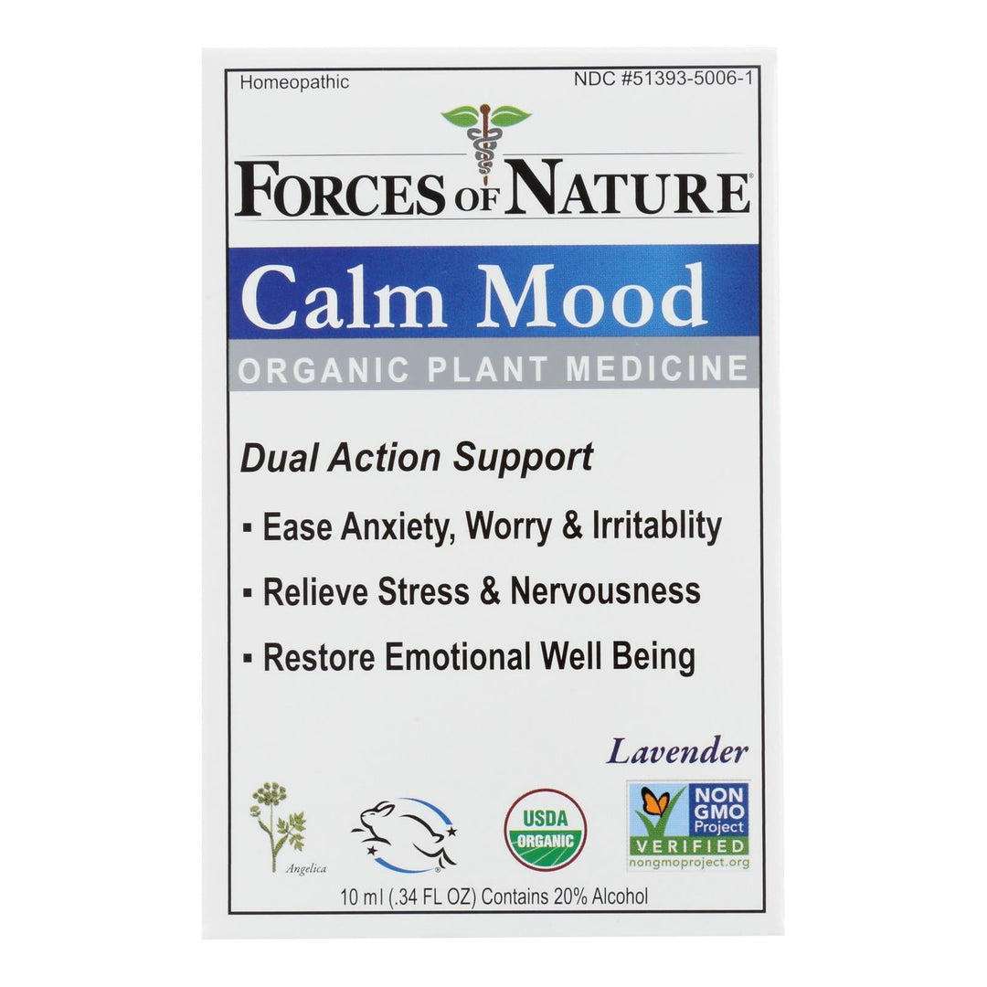 Forces Of Nature - Calm Mood - 1 Each - 10 Ml - Maras Green