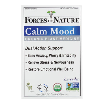Forces Of Nature - Calm Mood - 1 Each - 10 Ml - Maras Green