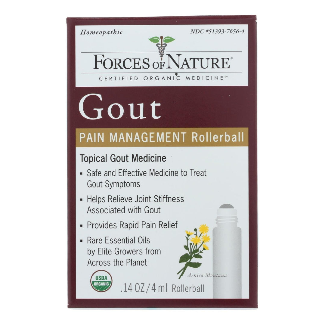 Forces Of Nature - Gout Pain Management - 1 Each - 4 Ml - Maras Green
