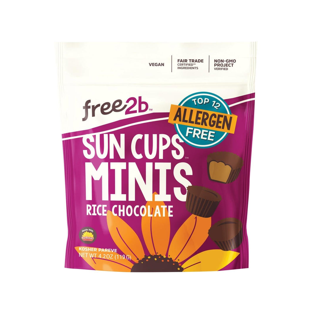Free 2 B Sun Cups - Mini - Ice Chocolate - Case Of 6 - 4.2 Oz - Maras Green