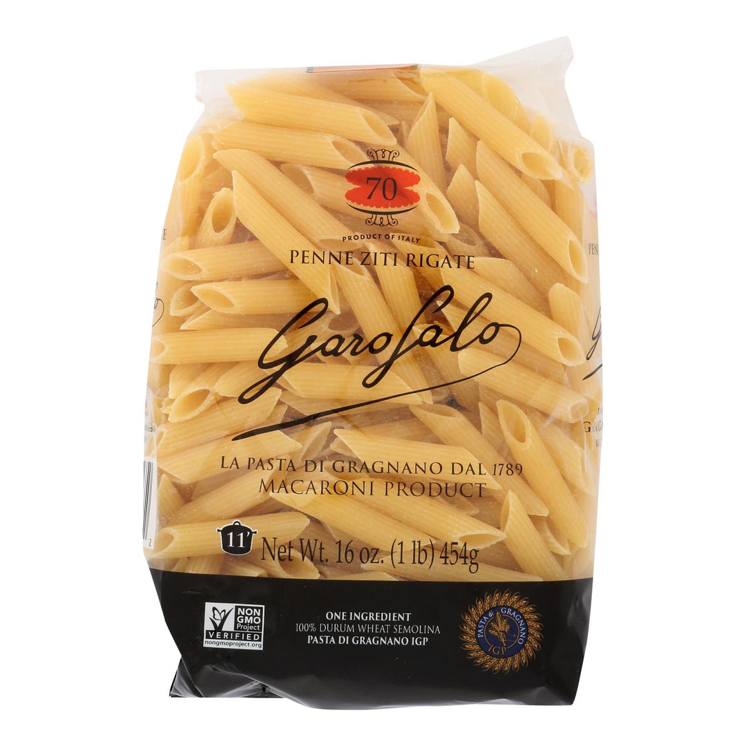 Garofalo Penne Ziti Rigate - Case Of 12 - 16 Oz - Maras Green