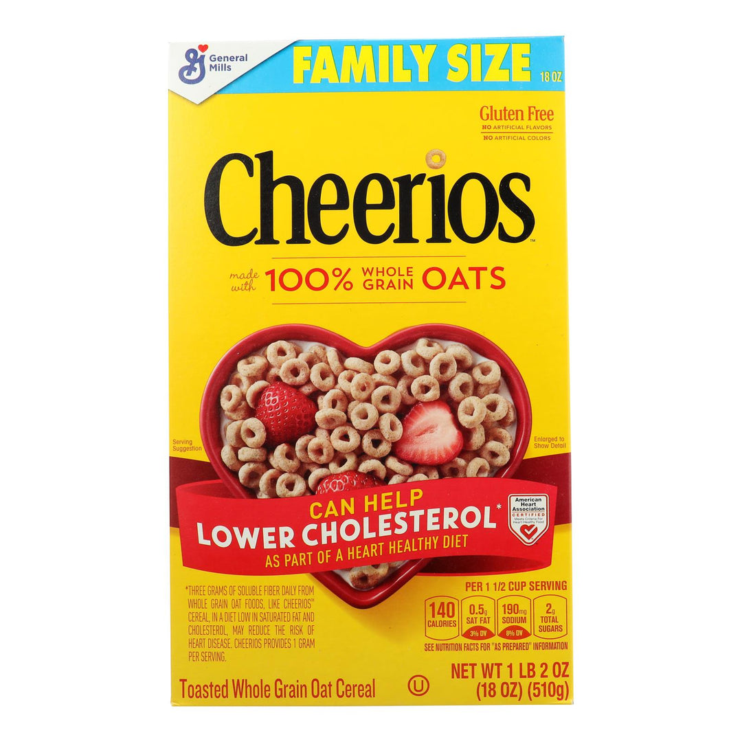General Mills - Cheerios Oat Cereal - Case Of 10 - 18 Oz - Maras Green