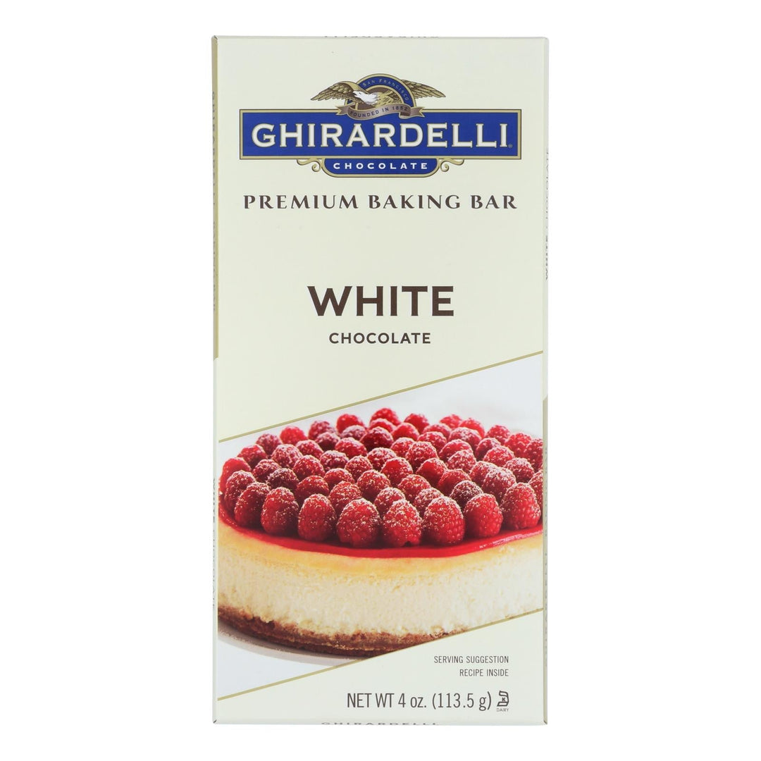 Ghirardelli Baking Bar - Premium Baking Bar White Chocolate - Case Of 12 - 4 Oz. - Maras Green