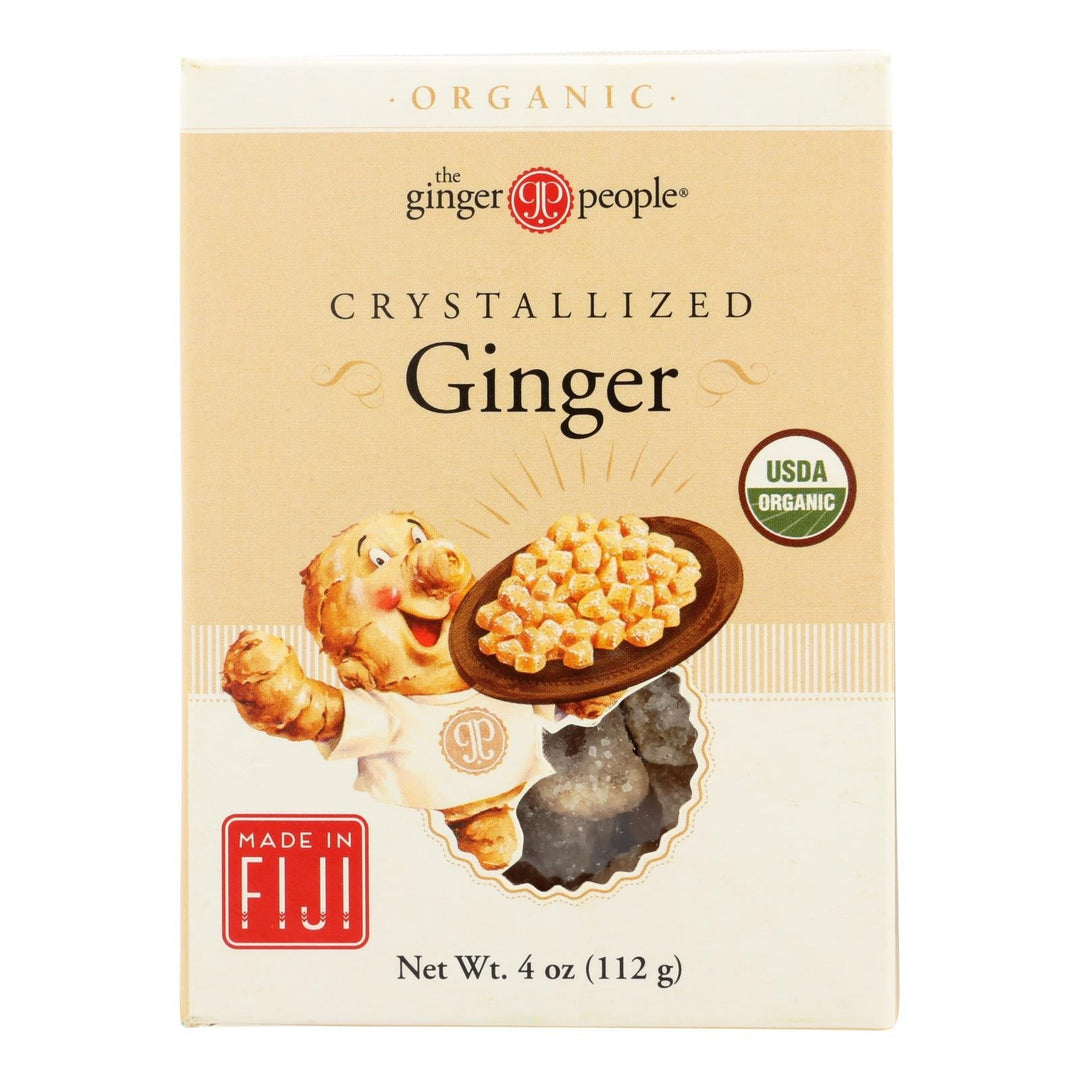 Ginger People Organic Crystallized Ginger Box - 4 Oz - Case Of 12 - Maras Green
