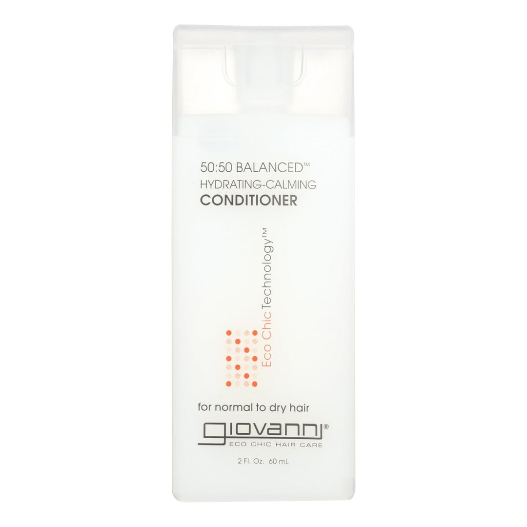 Giovanni 50:50 Balanced Conditioner Hydrating - calming - 2 Fl Oz - Case Of 12 - Maras Green