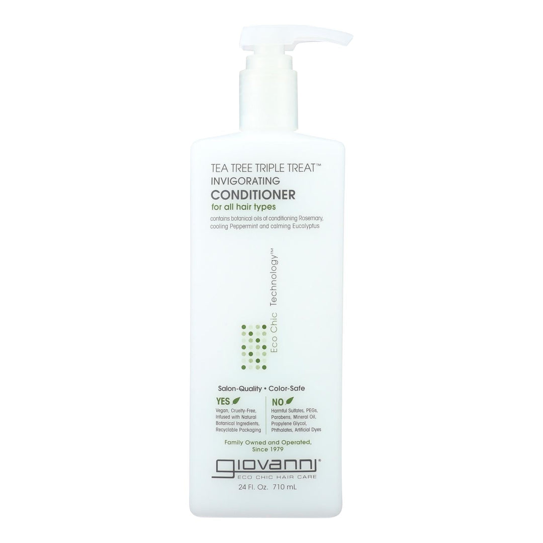 Giovanni Hair Care Products - Conditioner Tea Tree Invigorating - 24 Fz - Maras Green
