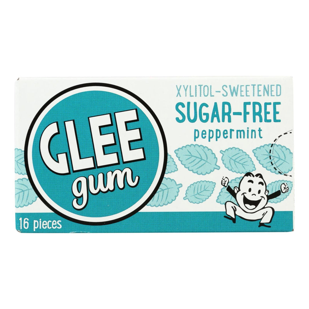 Glee Gum Chewing Gum - Refresh Mint - Sugar Free - Case Of 12 - 16 Pieces - Maras Green