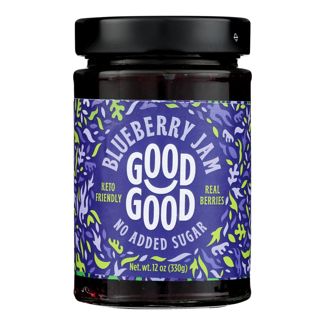 Good Good - Jam Blueberry No Sugar - Case Of 6 - 12 Oz - Maras Green