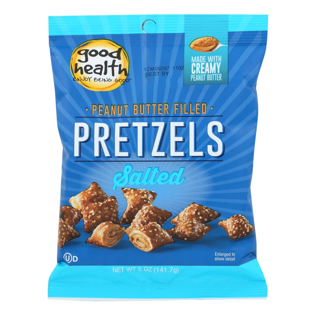 Good Health Butter Pretzels - Peanut Salted - Case Of 12 - 5 Oz. - Maras Green