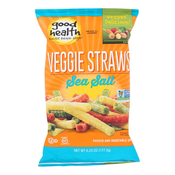 Good Health Sea Salt Veggie Straws - Case Of 10 - 6.25 Oz - Maras Green
