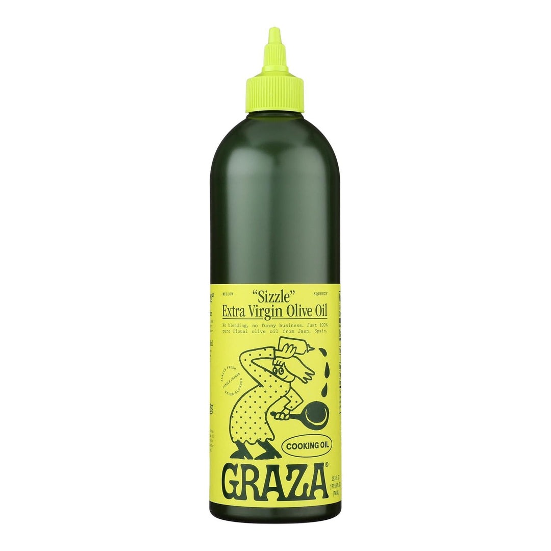 Graza - Oil Sizzle Extra Virgin Olive Oil - Case Of 6 - 25.3 Fluid Ounces - Maras Green