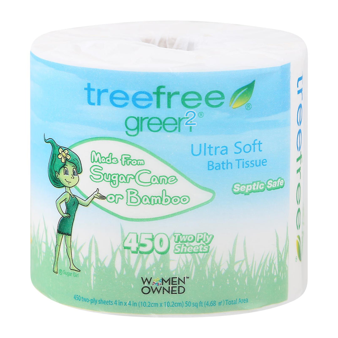 Green 2 - Bath Tissue 450 Sht 2ply - Case Of 24 - 1 Roll - Maras Green