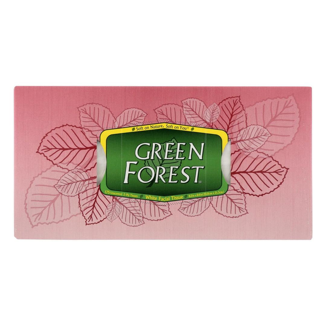 Green Forest - Facial Tissue White - Case Of 25 - 175 Count - Maras Green