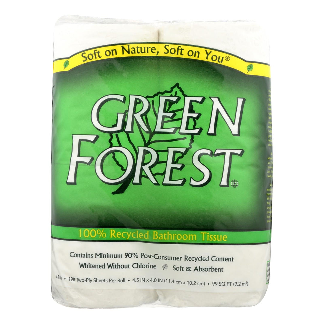 Green Forest Premium Bathroom Tissue - Unscented 2 Ply - Case Of 24 - Maras Green