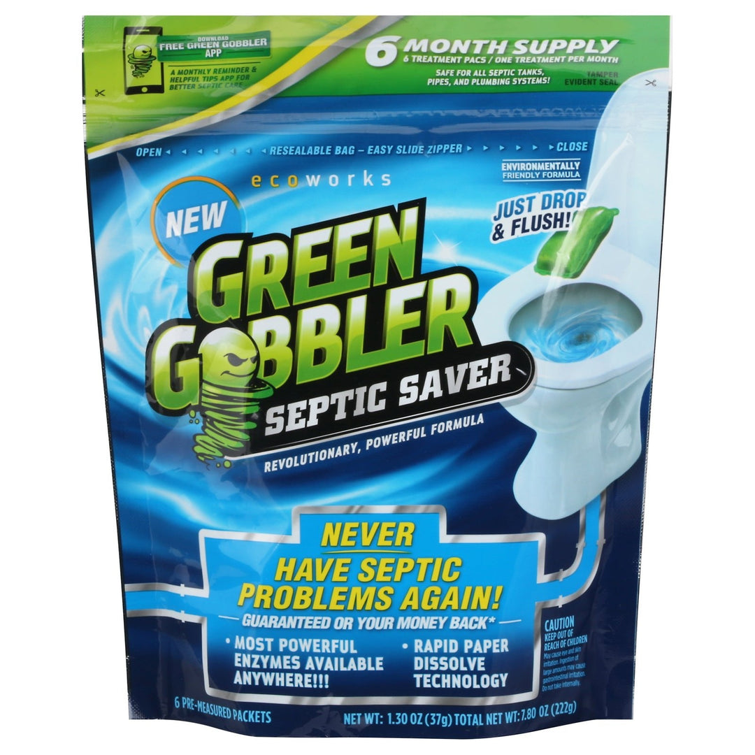 Green Gobbler - Septic Saver - Case Of 8 - 6 Ct - Maras Green
